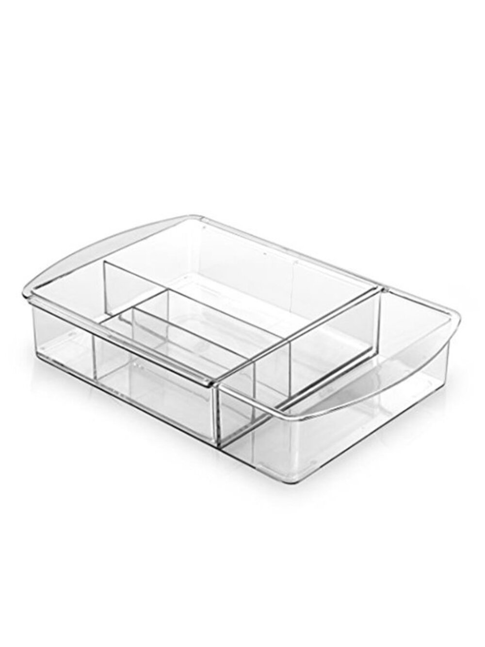 Drawer Organizer Expandable Makeup Storage Tray Clear Vanity Desk Divider
